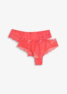 Brazilian slip met multicolor kant (set van 2), bonprix