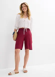 Wijde jersey bermuda in een viscosemix, bonprix