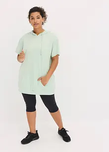 Oversized sportshirt met capuchon, sneldrogend, bonprix