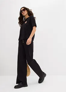 Cropped T-shirt met oversized schouders, bonprix
