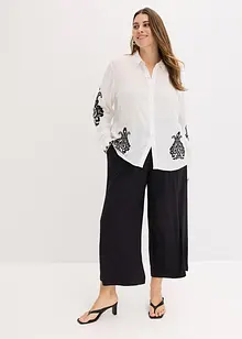 Blouse met borduursel in een zachte viscosemix, bonprix