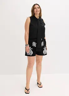 Short met borduursel van zachte viscose mix, bonprix