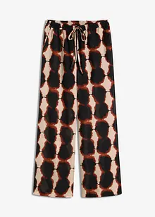 Wijde broek in batik dessin, bonprix