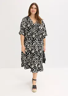 Gedessineerde jersey jurk, bonprix