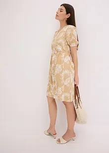 Tuniekjurk met borduursel van soepele viscose, bonprix
