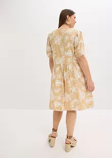 Tuniekjurk met borduursel van soepele viscose, bonprix