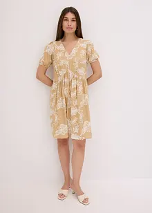 Tuniekjurk met borduursel van soepele viscose, bonprix