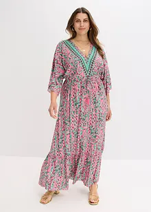 Gedessineerde maxi jurk van soepele viscose, bonprix