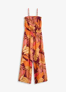 Gedessineerde jumpsuit van soepele viscose, bonprix