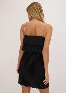 Jersey jurk met plissé, bonprix