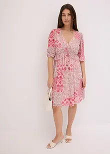 Gedessineerde tuniekjurk in mesh, bonprix