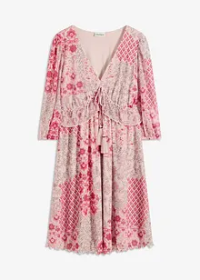Gedessineerde tuniekjurk in mesh, bonprix