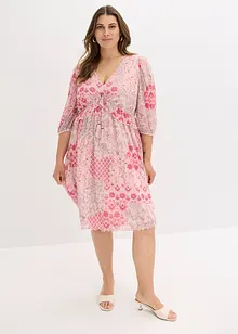 Gedessineerde tuniekjurk in mesh, bonprix