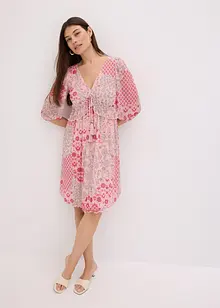 Gedessineerde tuniekjurk in mesh, bonprix