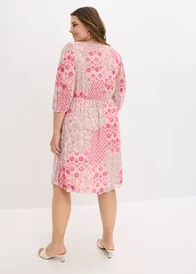 Gedessineerde tuniekjurk in mesh, bonprix