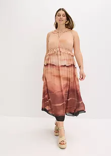 Gedessineerde jurk van chiffon, bonprix
