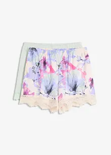 Slaapshort ( set van 2) gemaakt van een zachte viscosemix, bonprix