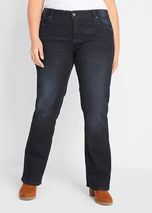 Bootcut stretch jeans, mid waist, bonprix