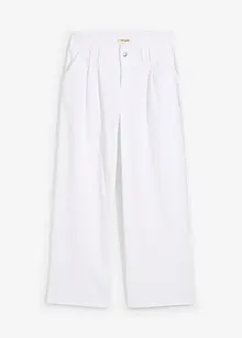 Wide leg jeans low waist, low stretch, bonprix