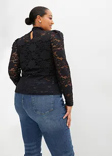 Aansluitend longsleeve met kant, bonprix