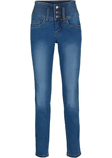 Corrigerende slim fit jeans, high waist, bonprix