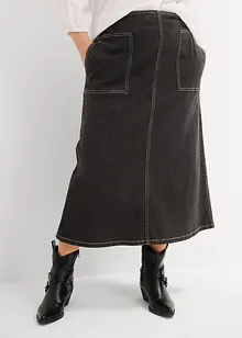 Midi spijkerrok, mid waist, bonprix