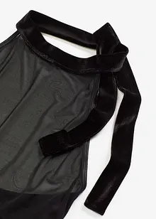 Halterjurk met fluweel, bonprix