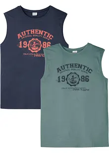 Muscle shirt van biologisch katoen (set van 2), bonprix