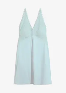 Slipdress met uitneembare vulling en glanzend materiaal, bonprix