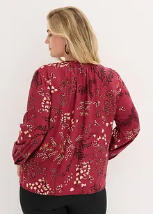 Gedessineerde blouse van viscose, bonprix