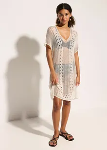 Strandjurk in gehaakte look van soepele viscose, bonprix