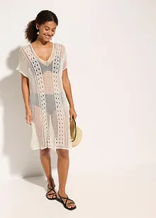 Strandjurk in gehaakte look van soepele viscose, bonprix