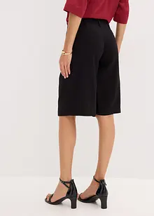 Wijde bermuda met bandplooien, bonprix