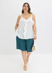 Top met spaghettibandjes in glanzend satijn, bonprix