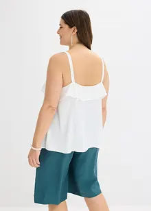 Top met spaghettibandjes in glanzend satijn, bonprix