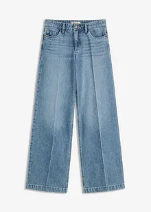 Wide leg jeans, low stretch, full length, bonprix