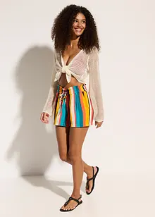 Kort vest in gehaakte look, bonprix