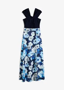 Carmen jurk met draperie en riem, bonprix