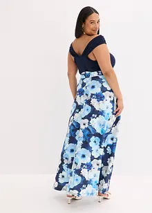 Carmen jurk met draperie en riem, bonprix