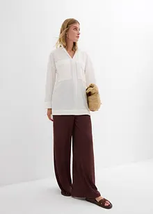 Overhemdblouse in een soepele viscosemix, bonprix