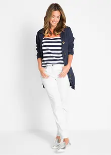 Stretch broek met rechte pijpen, mid waist, bonprix