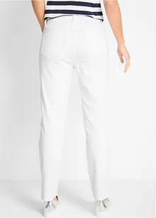 Stretch broek met rechte pijpen, mid waist, bonprix
