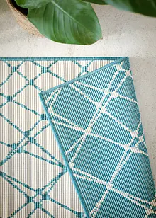 Omkeerbaar vloerkleed voor binnen en buiten met een modern patroon, bonprix