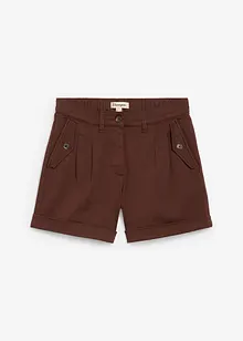 Twill short met hoge tailleband, bonprix