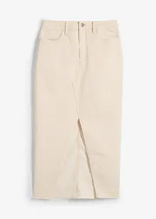 Midi spijkerrok met split, bonprix