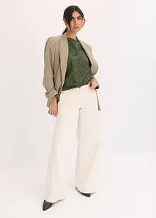 Shirt met broderie anglaise, bonprix