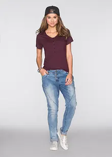 T-shirt van katoen-viscosemix, bonprix