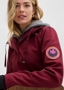 Lange softshell jas in layerlook, waterafstotend, bonprix