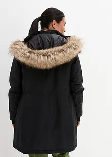 Warme, lange outdoor jas met imitatiebont, bonprix