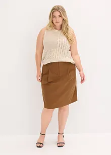 Midirok in een katoenmix, bonprix